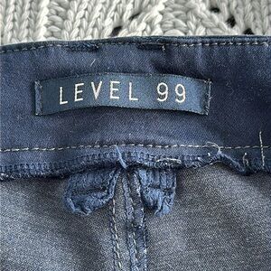 Navy blue, LEVEL 99, skinny cargo “stretchy” and comfortable